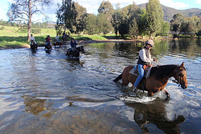 Crossing rivers on 2 day luxury ride